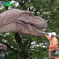 Musée 3d grandeur nature robot réaliste animatronique dinosaure grand T-rex dinosaures statues modèle pour parc