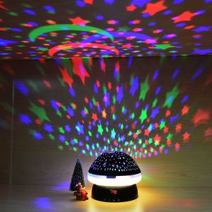 Lámpara de Mesa con Proyección de Estrellas en Forma de Hongo, Proyector de Estrellas Giratorio de 360 Grados con Temporizador, Luz Nocturna para Habitación Infantil, Juguetes para Niñas - Product Image 3