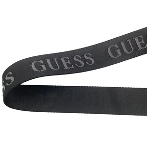 Tùy chỉnh 100% <span class=keywords><strong>Polyester</strong></span> <span class=keywords><strong>jacquard</strong></span> trang trí dệt vải có độ bền cao thiên vị băng dây đai với Debossed Logo - Product Image 3