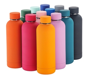 logo customized stainless steel vacuum water bottle travel water bottle pattern customized sports bottle