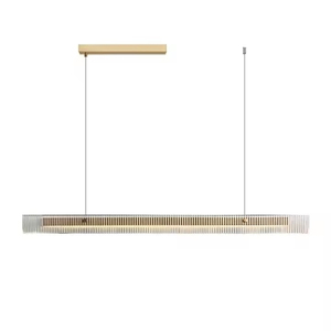 Lámpara de mesa lineal moderna, estilo <span class=keywords><strong>juvenil</strong></span> minimalista, decoración interior, candelabro de cristal de aluminio - Product Image 6