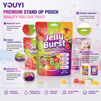 Sachet en plastique personnalisé finition mate, qualité alimentaire, Mylar, à fond plat avec trou de suspension et fermeture éclair, MOPP VMPET PE pour bonbons, snacks, noix