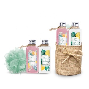 Vente en gros de soins de beauté et corporels de luxe lotion corporelle aux fruits soins éclaircissant et blanchissant kit de bain et gel douche <span class=keywords><strong>coffret</strong></span> cadeau en boîte - Product Image 1