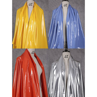 Simili cuir PU effet miroir brillant, extensible dans les 4 sens, doux et imperméable, pour la confection de pantalons en cuir végétalien