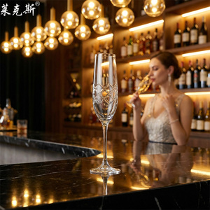 Bicchieri in Cristallo Trasparente Senza Piombo <span class=keywords><strong>per</strong></span> Flûte e Calici da Vino, Design Elegante e Classico, Capacità 190ml, Leggeri - Product Image 3