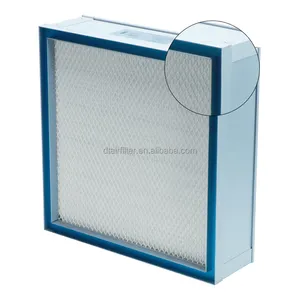 Pasokan filter udara 24x24inci kualitas sempurna kaca serat hepa segel gel pleat mini filter udara hepa