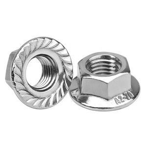 Écrous à bride hexagonale métriques 12 mm en acier inoxydable 304 classe 8, filetage standard zingué - Product Image 2