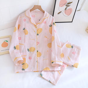 Venta caliente conjunto de pijamas de Enfermería de <span class=keywords><strong>maternidad</strong></span> para mujer Jersey de algodón de manga larga ropa de dormir para verano térmico otoño primavera - Product Image 3