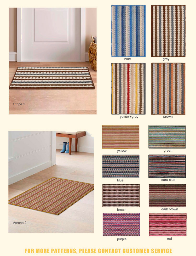 Hot Sale Foot Mat Anti Slip Front Mat Scraper Dust Absorbent Tufted Doormat(图7)