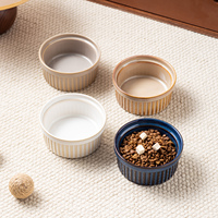 Bol pour animaux de compagnie en céramique moderne et mignon, avec support en fer, en porcelaine émaillée, pour chien et chat - Meilleures ventes