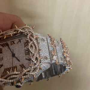 Reloj Mecánico Automático VVS Personalizado con Moissanita, Estilo Hip-Hop de Alta Calidad, Brillo Intenso, Unisex, Edición Limitada ETA - Product Image 4