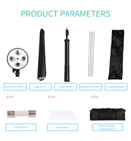 Kit d'éclairage continu pour photographie de produits, support d'éclairage, boîte à lumière