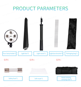 Nhiếp ảnh Ánh sáng đứng Photo Studio Softbox Kit ánh sáng liên tục Kit - Product Image 2