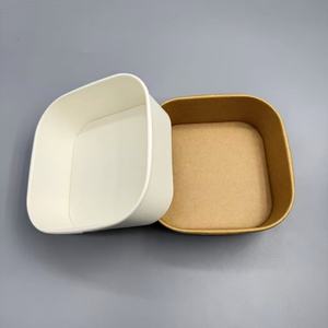 Bol et assiettes en papier enduit de qualité alimentaire jetables avec logo personnalisé en feuille d'or, enduit de PE pour l'emballage alimentaire - Product Image 2