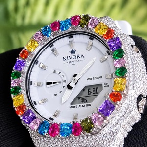 Reloj de lujo para mujer con diamantes de moissanita, el más vendido, elegante y a la moda, ideal para bodas y festivales, disponible al mejor precio. - Product Image 5