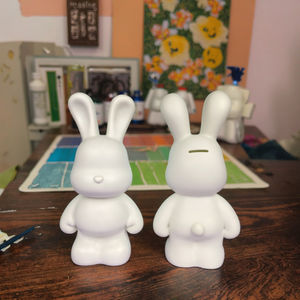 卸売 DIY フルイドベア アートクラフト フルイドペイント用 ホワイトベア フィギュア - Product Image 5