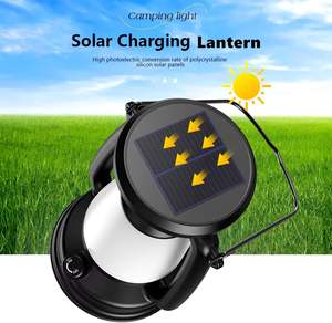 Linterna LED Recargable USB para Camping, Lámpara Portátil para Tienda de Campaña, Carga Solar, Regulación Continua de Luz Fría y Cálida - Product Image 2