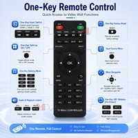 Contrôleur de mur vidéo HDMI 4K60Hz 2x2, processeur de mur vidéo, lecture multimédia USB, modes de mur vidéo multiples