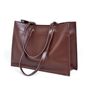 Mayorista Bolso Tote <span class=keywords><strong>de</strong></span> Cuero Full Grain Grande para Mujer Resistente Bolso Hombro <span class=keywords><strong>de</strong></span> Trabajo con Bolsillo para Laptop 15 Pulgad - Product Image 2