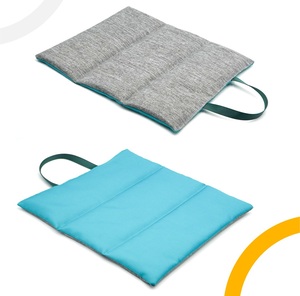 Alas hewan peliharaan dapat dilipat tahan air ringan portabel bepergian luar ruangan mudah dibersihkan tempat tidur anjing membawa tas alas es Grid diskon besar - Product Image 5