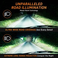 Lentilles de projecteur Bi-LED personnalisées de 3 pouces pour voiture, double ventilateur, 12V 110W, pour mise à niveau et rétrofit des phares de voiture H4 H7 9005 9006