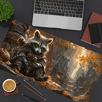 Cool raton laveur fantaisie scénique élégant PC tapis de souris de jeu tapis de joueur Teclado tapis ergonomique tapis de bureau pour ordinateur portable tapis 900X400