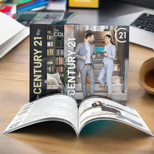 Chất lượng cao đầy đủ màu sắc bán buôn tùy chỉnh hoàn hảo ràng buộc bù đắp giấy thời trang bất động sản loạt Tạp Chí quảng cáo - Product Image 5