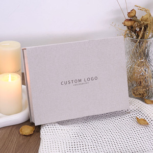 Thiết Kế Mới Vải Lanh Tự Nhiên Hộp Đồ Trang Sức Phân Hủy Sinh Học Linen Vòng Hộp Vòng Cổ Hộp Với <span class=keywords><strong>Pouch</strong></span> - Product Image 3