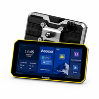 Aoocci C9 Pro Max 6" HD Écran tactile compatible avec les gants, étanche IP67, navigation sans fil pour moto, affichage avant/arrière 720P 4G LTE