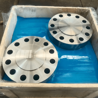 Flanges d'alimentation en eau EN-1092, fabricant, BL DN125 DN150 DN200 DN250 DN300, acier au carbone forgé A105 S235JR, flanges aveugles