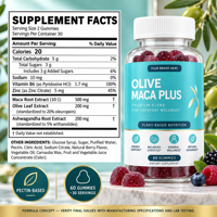 Gummies Maca Plus pour le volume et le galbe des fesses, le tonus et le remodelage corporel avec formule à base de racine de Maca, soin quotidien de bien-être féminin OEM