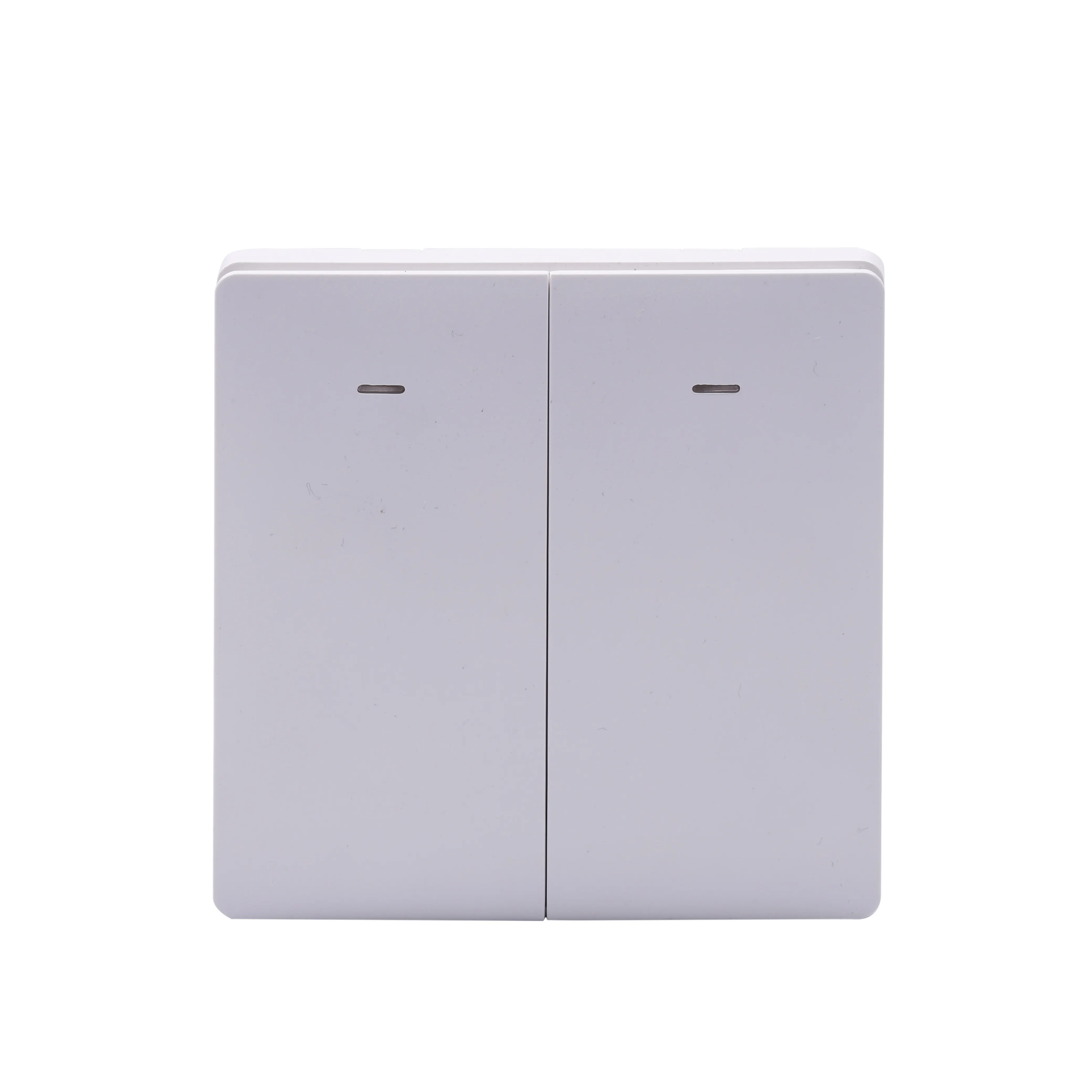 WIFI RF 433 2 gang EU Standard Tuya Smart Home Rock Wall Light Switch Receiver for Light Tuya Smart Switch White