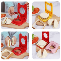 Nouveaux moules à sandwich, moules à découper les sandwichs en plastique et acier inoxydable pour bento DIY et moules à toasts pour usage domestique