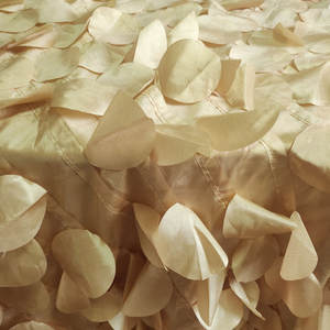 アイボリータフタ刺繍テーブルクロス 結婚式イベント用 高級ドライリーフ織り技術 アメリカンスタイル 100%ポリエステル - Product Image 6