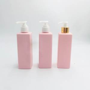 Botella de Plástico PET Rosa Mate de 250 ml para Champú, Envase de Crema o Loción para Bebés de 8 oz, Botella de Plástico para Envasado de Cosméticos - Product Image 1