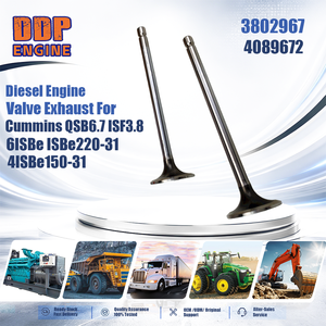 Válvula de Escape para Motor Diésel de Maquinaria de Construcción 3802967 4089672 para Cummins QSB6.7 ISF3.8 6ISBe ISBe220-31 4ISBe150-31 - Product Image 2