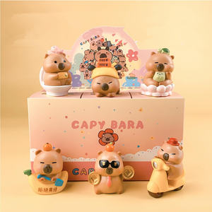 HESPER Cos Alimento para Animales Versión Frutas Figura de Anime de Capibara, Caja Misteriosa Sorpresa, Juego de Caja de Huevos Gachapon, Premios y Juguetes - Product Image 2