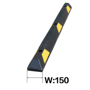 Tapón de coche de rueda de goma amarillo negro de 1650mm de seguridad Wesure suministrado de fábrica, productos de carretera al por mayor para aplicación en carretera - Product Image 2