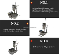 Équipement de restauration, machines à churros manuelles commerciales de 5 L, machine à churros pour boulangeries et restaurants, en vente