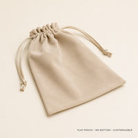 Pochettes en velours personnalisées de petite taille pour l'emballage de cadeaux, l'emballage de bijoux, l'emballage de cadeaux de fête, couleurs personnalisées disponibles
