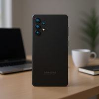 Coque arrière noire en ABS de remplacement pour A32 5G