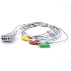 สาย ECG GE Markquette 3ตะกั่วเข้ากันได้กับแดช4000สาย ECG - Product Image 3