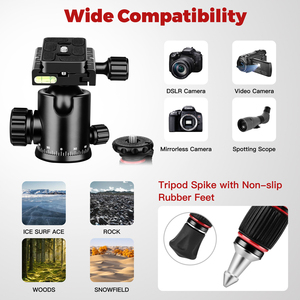 Giá đỡ ba chân máy ảnh với đầu bi 360 ° thích hợp cho ống nhòm Canon Nikon kính viễn vọng - Product Image 3