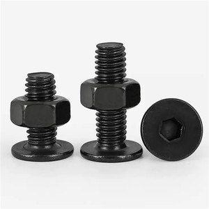 Visserie sur mesure en acier au carbone noir Allen, vis à tête hexagonale creuse M2 x 6 mm, M3 x 8 mm, M4, M5 pour meubles - Product Image 2