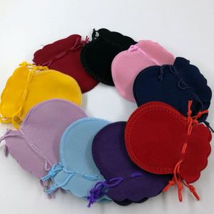 Sac à bijoux en velours recyclable 7*8CM, pochette avec cordon de serrage, emballage pour bijoux - Product Image 1