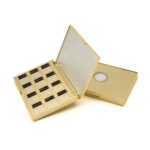 Индивидуальные 12 видов цветов многохромные тени для век Пустая палитра квадратные тени для век упаковка Золотая палитра теней для век Органайзер - Product Image 6