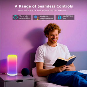 WIFI Smart RGB White Table Lamp <b>LED</b> <b>Light</b> Dimmable Alexa Google Home Daybetter APP Control Timing Automation - Product Image 4