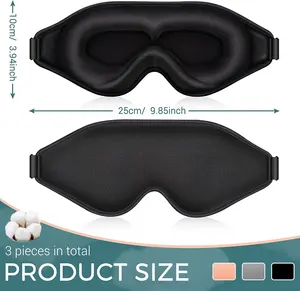Logo e confezione personalizzati della maschera per gli occhi per dormire 3d più venduti del 2023