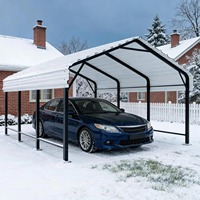 Abri de voiture extérieur 12*20FT en métal résistant aux intempéries, abri de voiture en acier galvanisé robuste, protection contre la pluie, la neige et le soleil, auvent de garage pour voiture