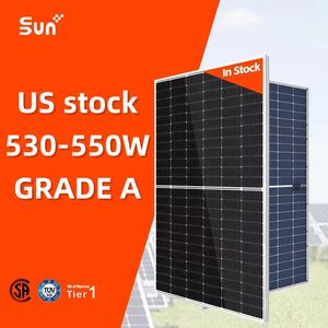Panneau solaire bifacial SUNPLUS 585W à double vitrage, type N, certification CSA, prêt pour l'usage commercial et utilitaire en Californie, stock américain - Product Image 1